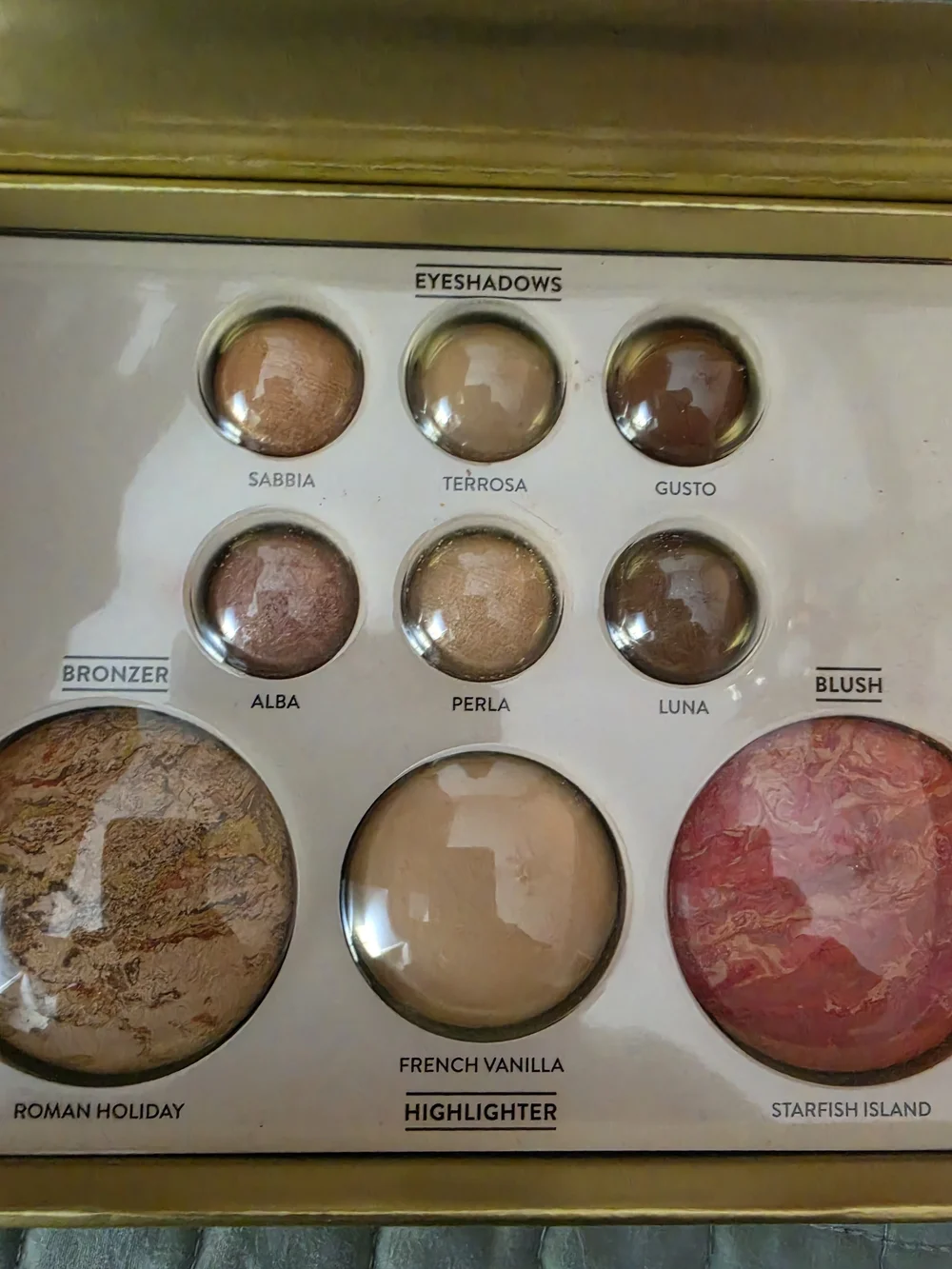 Laura Geller Tuscan Dreams Blush & Face Palette - Pink, Gold, Cream